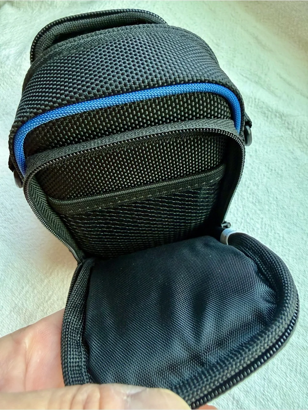 Sony Black and Blue Compact Travel Camera Pouch